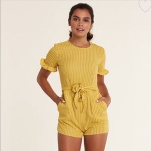 Yellow Tie Romper